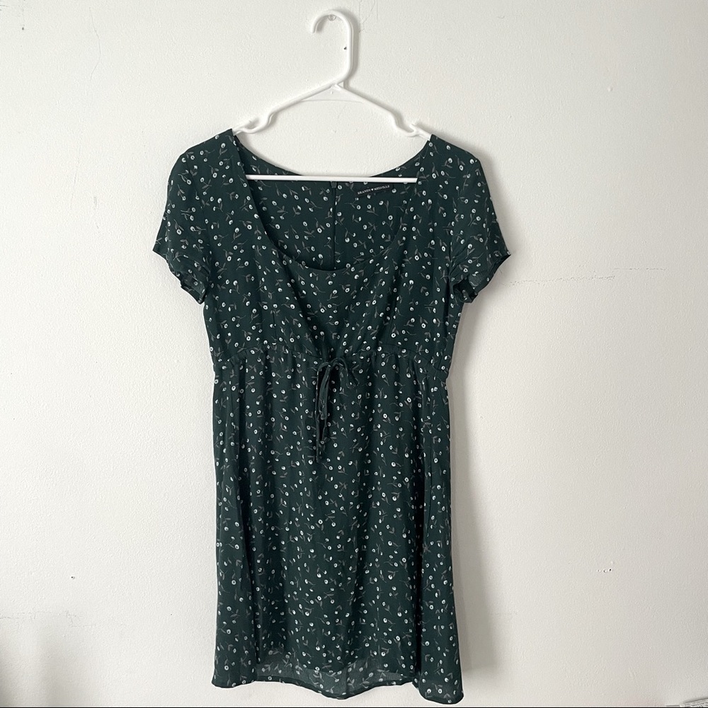 dark green floral dress 🪴